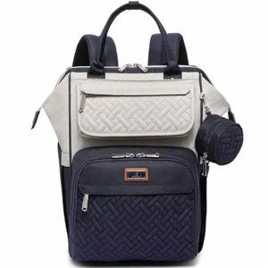 New Diaper Bag Backpack, Multifunction Large Bags with Changing Pad & Stroller